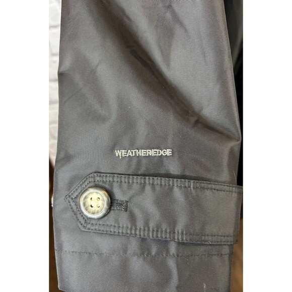 Eddie Bauer Weatheredge Trench Coat Water Resistant Rain Jacket Black NEW MEDIUM - Picture 11 of 16